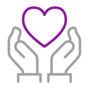 icon: hands holding heart