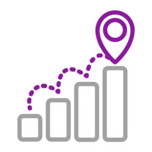 marker that rising thru graph